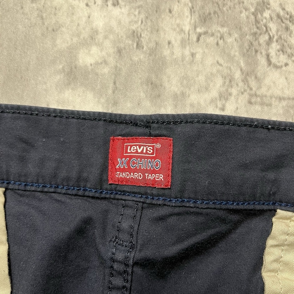 Levi's Men's Standard Taper Chino Short, Blue  Navy-Stretch Twill, 40 waist - Picture 2 of 8